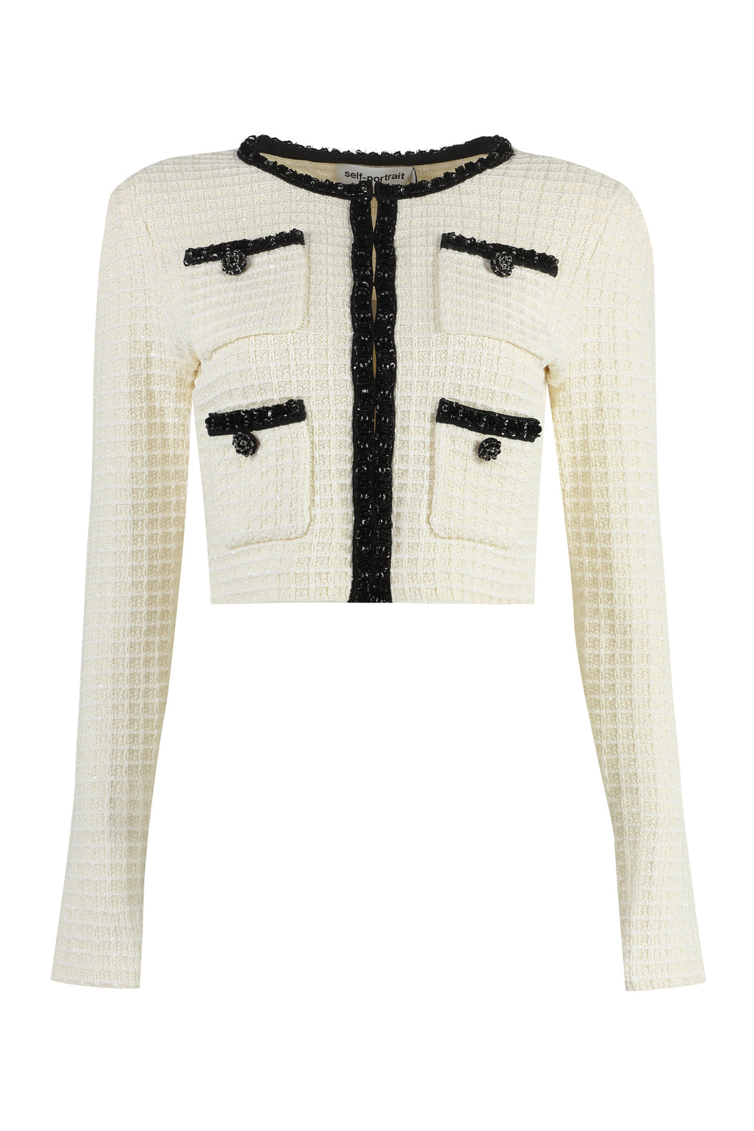 Sequin knit cardigan