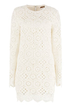 Load image into Gallery viewer, Erna macramé lace mini dress
