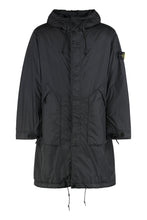 Load image into Gallery viewer, Long parka with hood in nylon
