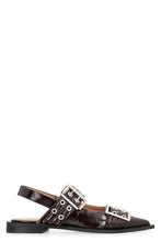 Load image into Gallery viewer, Feminine Buckle eco-leather slingback pumps
