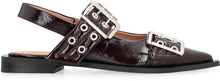 Load image into Gallery viewer, Feminine Buckle eco-leather slingback pumps
