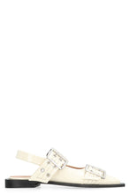 Load image into Gallery viewer, Feminine Buckle eco-leather slingback
