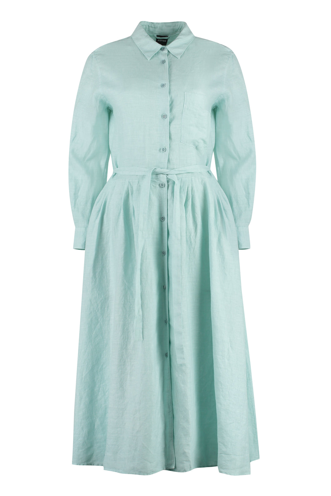 Linen shirtdress