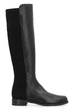 Load image into Gallery viewer, HALFNHALF leather and stretch fabric boots

