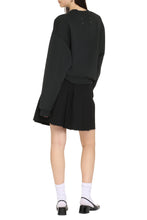 Load image into Gallery viewer, Cotton crew-neck sweatshirt with logo
