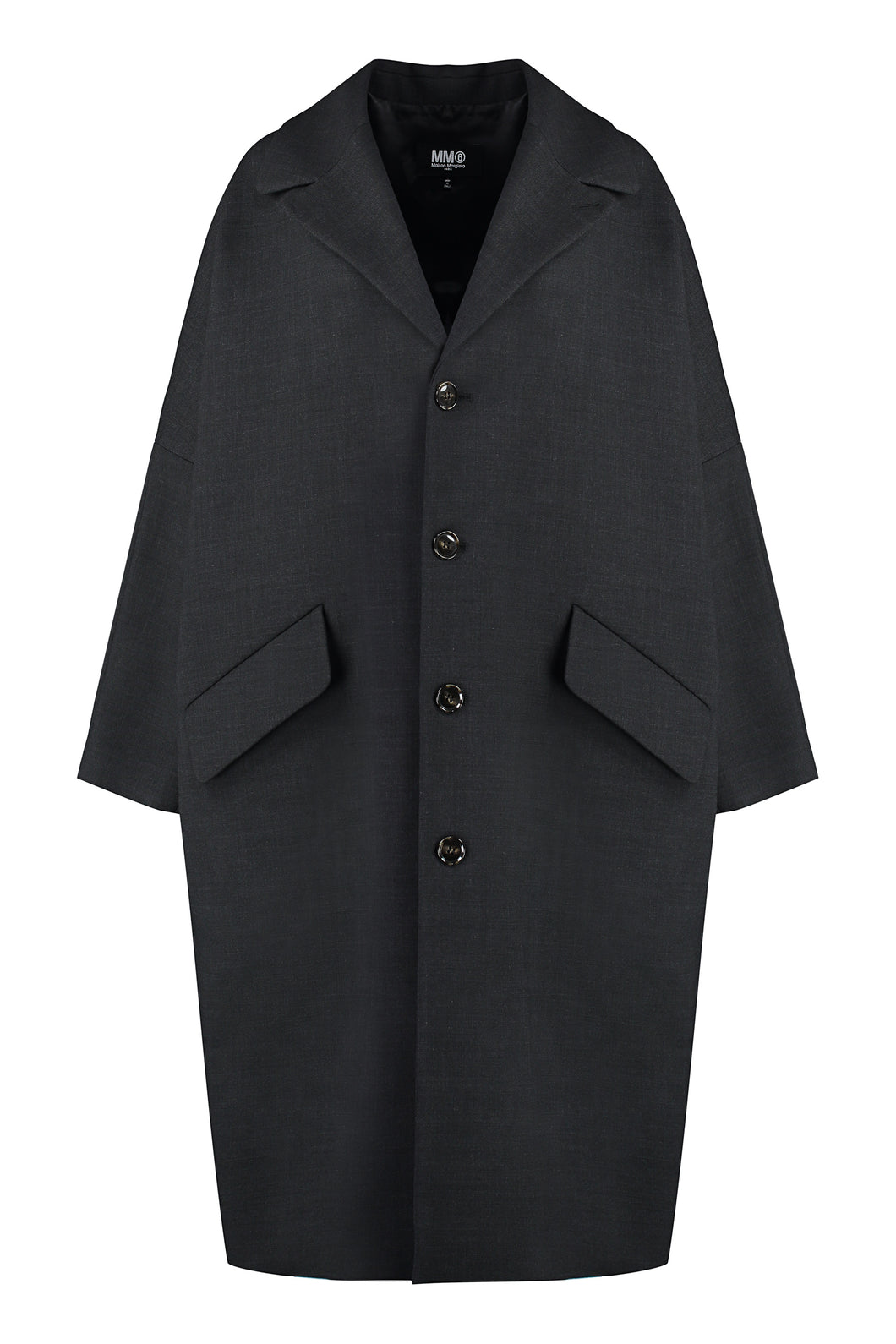 Oversize wool-blend coat