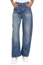 Load image into Gallery viewer, High-waist wide-leg jeans
