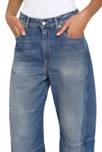 Load image into Gallery viewer, High-waist wide-leg jeans
