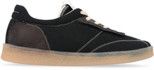 Load image into Gallery viewer, Leather and fabric low-top sneakers
