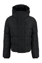 Load image into Gallery viewer, Camo hooded nylon down jacket
