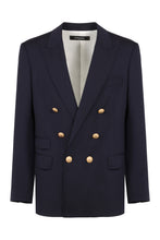 Load image into Gallery viewer, Double-breasted virgin wool jacket
