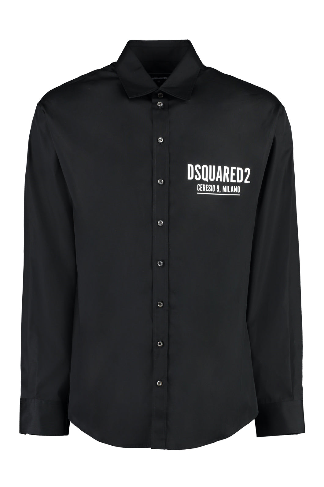 Logo print cotton shirt