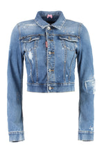 Load image into Gallery viewer, Bleach wash denim jacket
