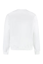 Load image into Gallery viewer, Cotton crew-neck sweatshirt with logo
