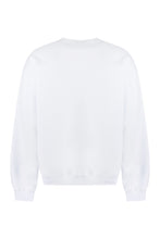 Load image into Gallery viewer, Cotton crew-neck sweatshirt with logo
