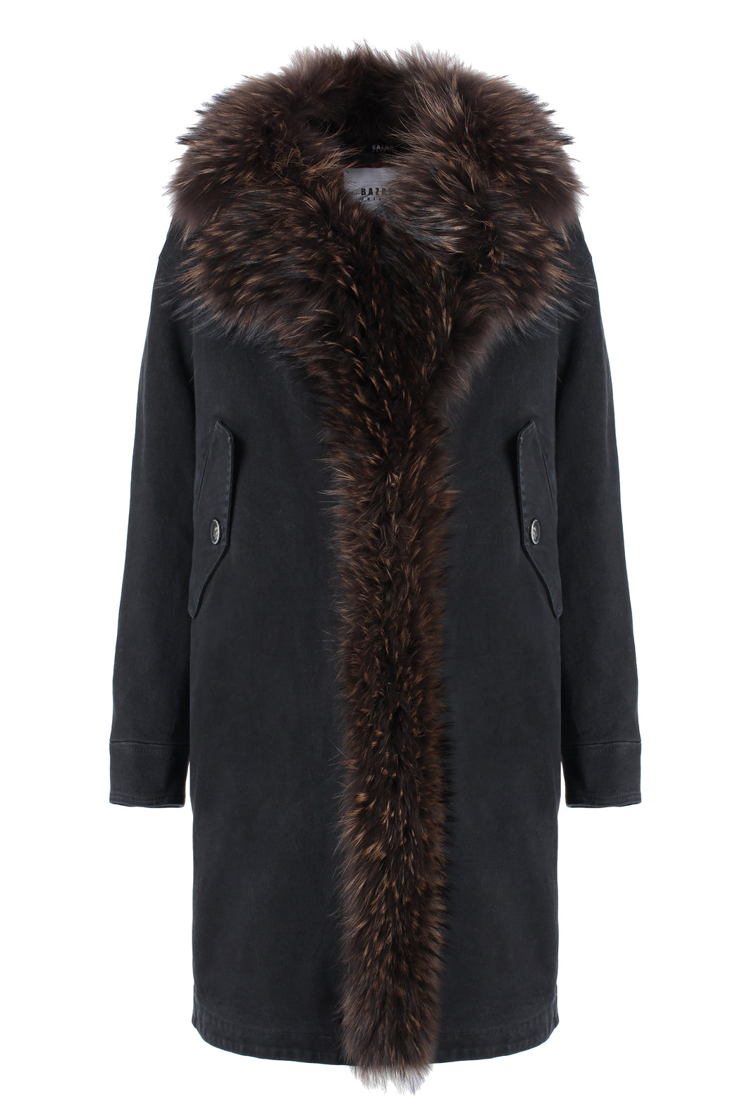 Fur hood parka