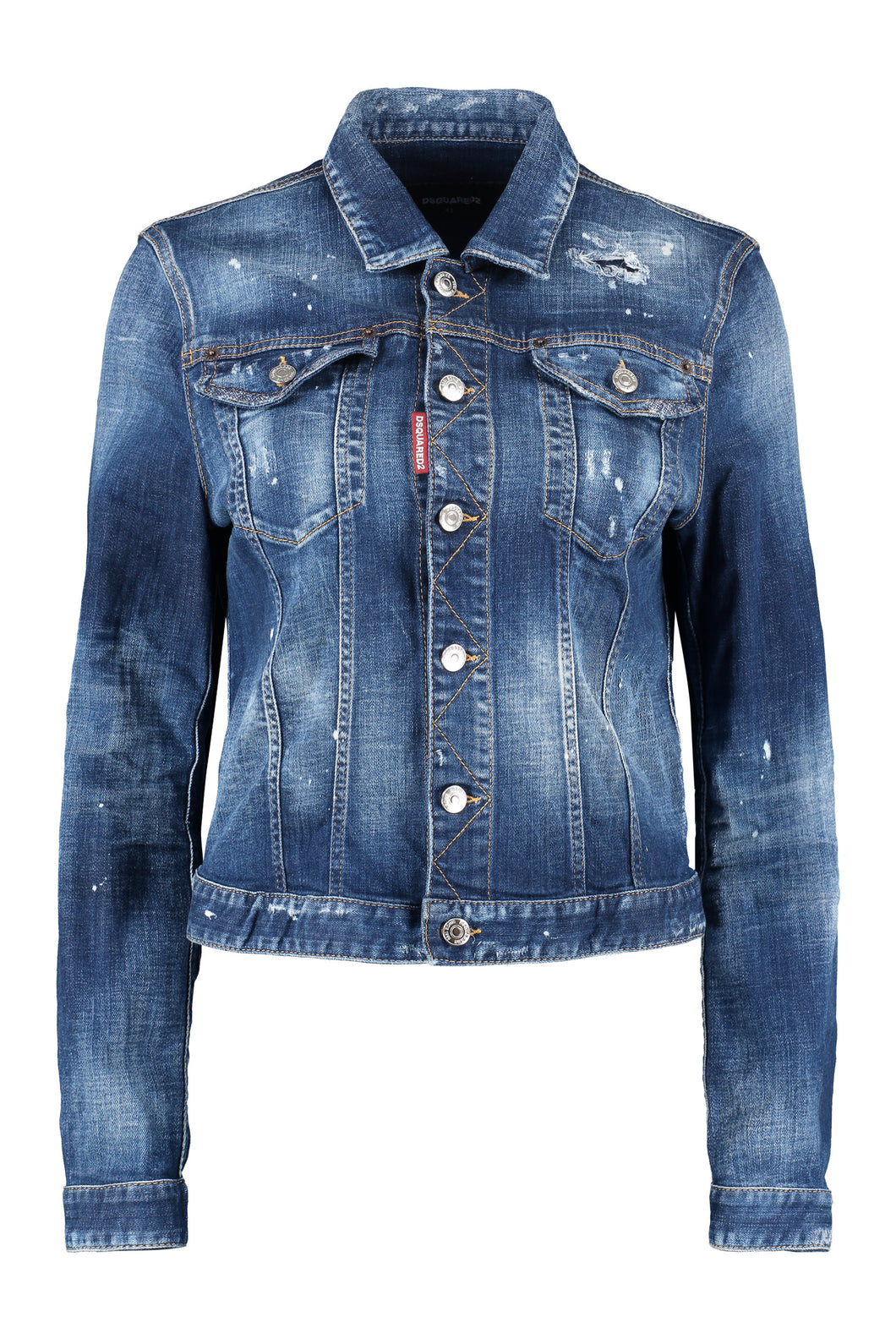 Destroyed denim jacket