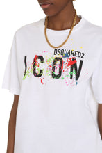 Load image into Gallery viewer, Icon Splatter print cotton T-shirt
