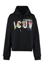 Load image into Gallery viewer, Icon Splatter print cotton hoodie
