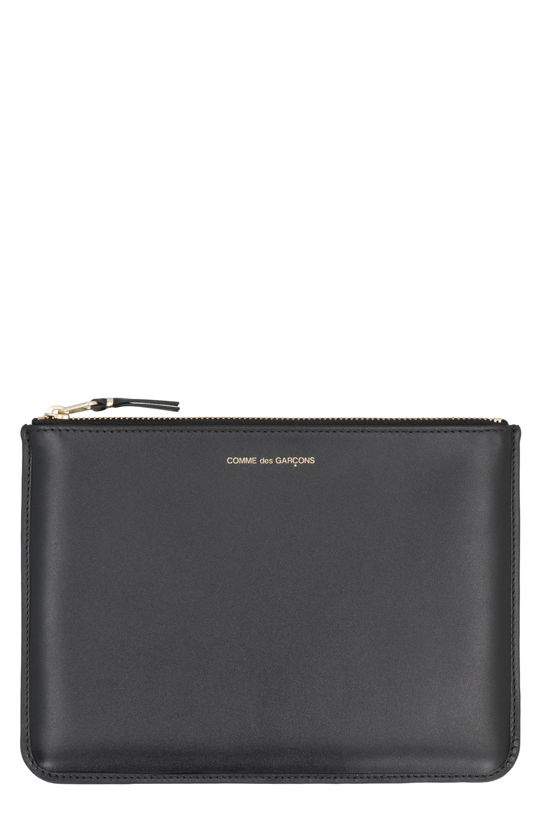 Leather flat pouch