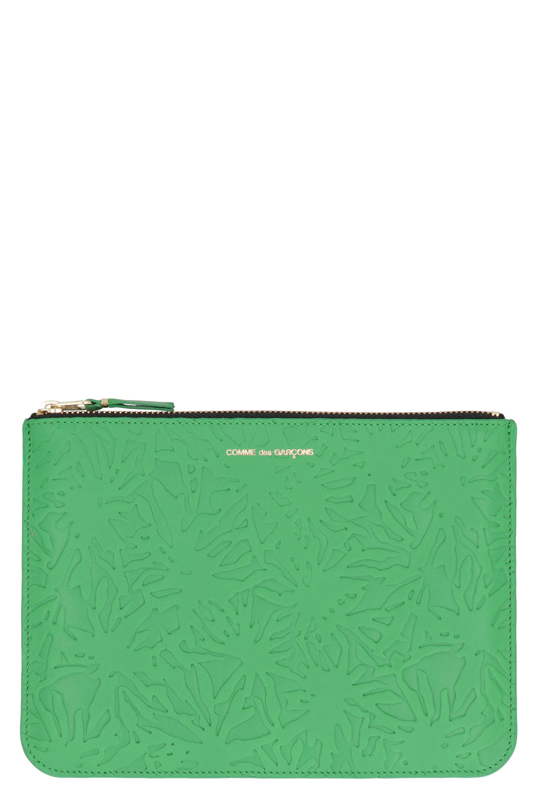Leather flat pouch