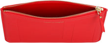 Load image into Gallery viewer, Logo detail flat leather pouch
