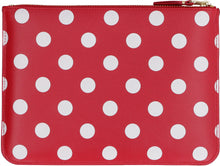 Load image into Gallery viewer, Logo detail flat leather pouch
