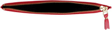 Load image into Gallery viewer, Logo detail flat leather pouch
