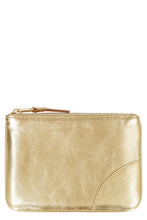 Load image into Gallery viewer, Logo detail flat leather pouch
