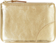 Load image into Gallery viewer, Logo detail flat leather pouch

