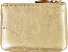 Load image into Gallery viewer, Logo detail flat leather pouch
