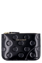 Load image into Gallery viewer, Logo detail flat leather pouch
