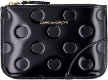 Load image into Gallery viewer, Logo detail flat leather pouch
