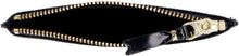 Load image into Gallery viewer, Logo detail flat leather pouch
