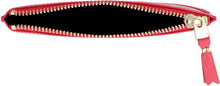 Load image into Gallery viewer, Logo detail flat leather pouch
