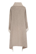 Load image into Gallery viewer, Asymmetric wool poncho
