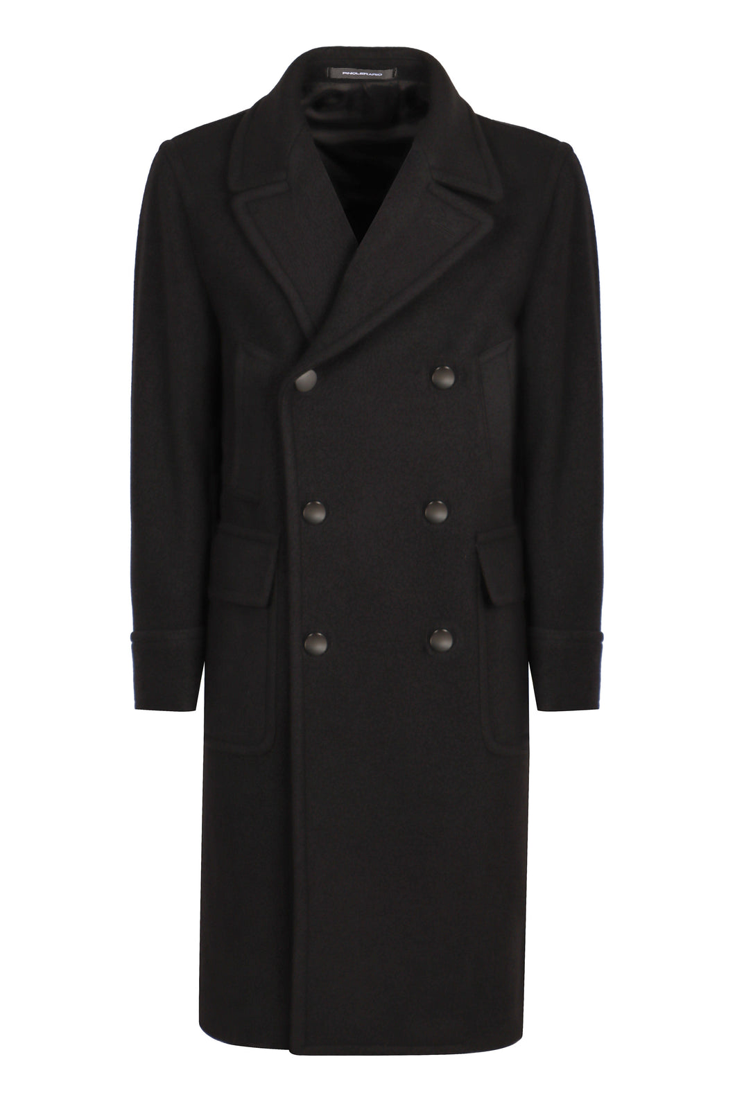 Wool blend double-breasted coat
