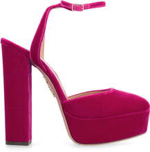 Load image into Gallery viewer, So High velvet platform pump
