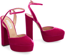 Load image into Gallery viewer, So High velvet platform pump
