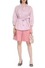 Load image into Gallery viewer, Silver shirt in cotton and silk canvas
