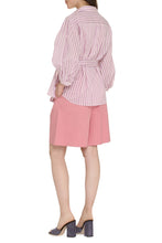 Load image into Gallery viewer, Silver shirt in cotton and silk canvas
