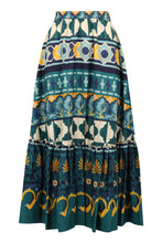Load image into Gallery viewer, printed pleated skirt
