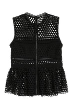 Load image into Gallery viewer, Lace peplum top
