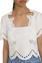 Load image into Gallery viewer, Cotton and lace blouse
