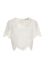 Load image into Gallery viewer, Cotton and lace blouse
