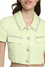 Load image into Gallery viewer, Boucle jersey single-breasted jacket
