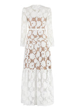 Load image into Gallery viewer, Floral macramé-lace dress
