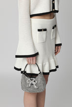 Load image into Gallery viewer, Diamante Crescent Bow Handbag
