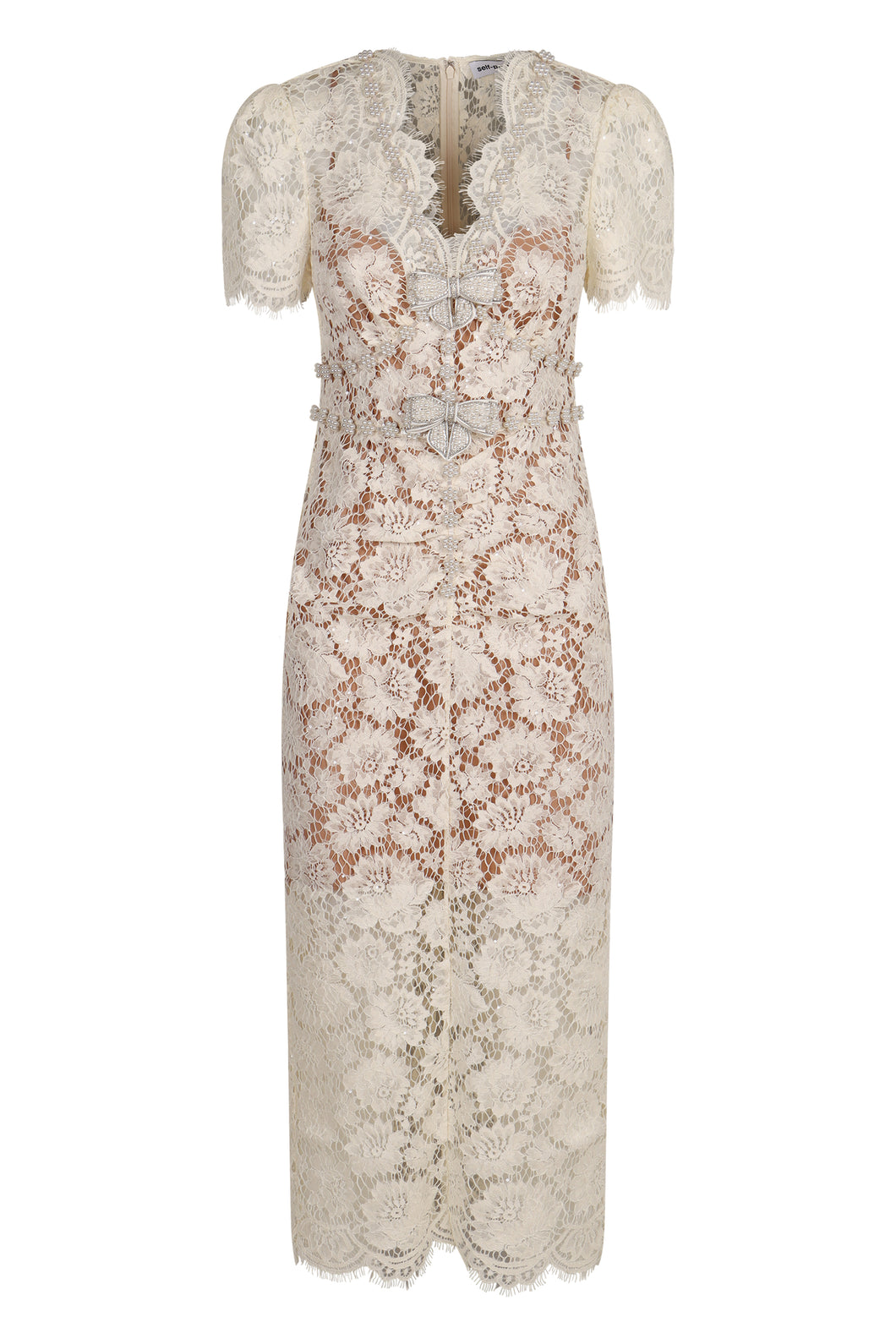 Lace midi dress