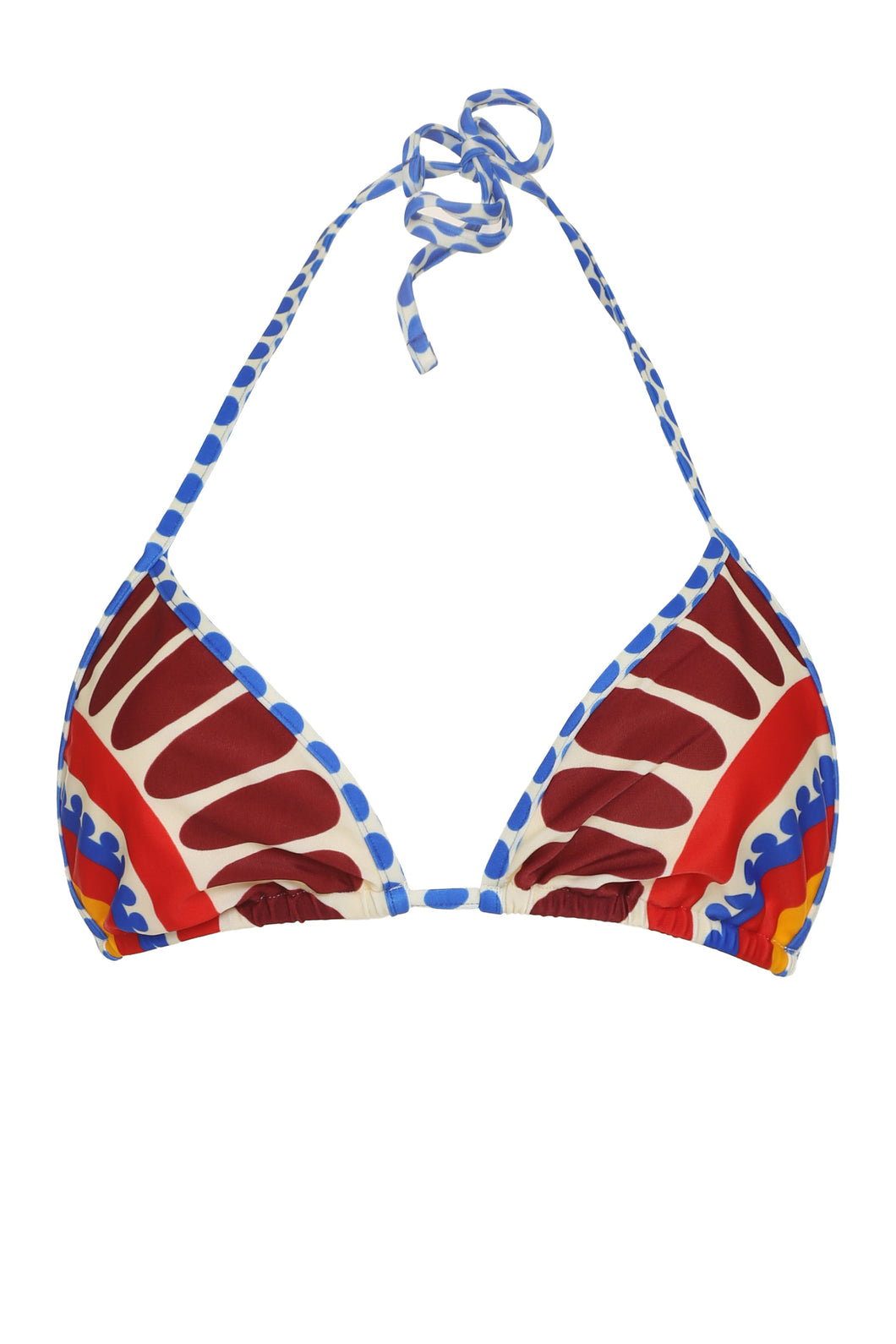 Printed bikini top